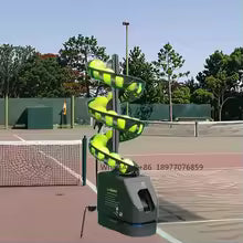 Luspeed Durable Plastic Self-Service Tennis Pickleball Ball Launcher PP Serving Trainer Ball Throwing Machine For Training